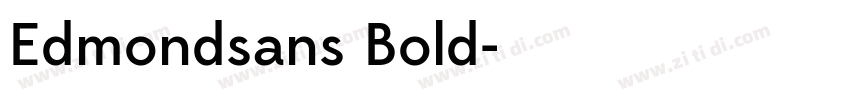 Edmondsans Bold字体转换